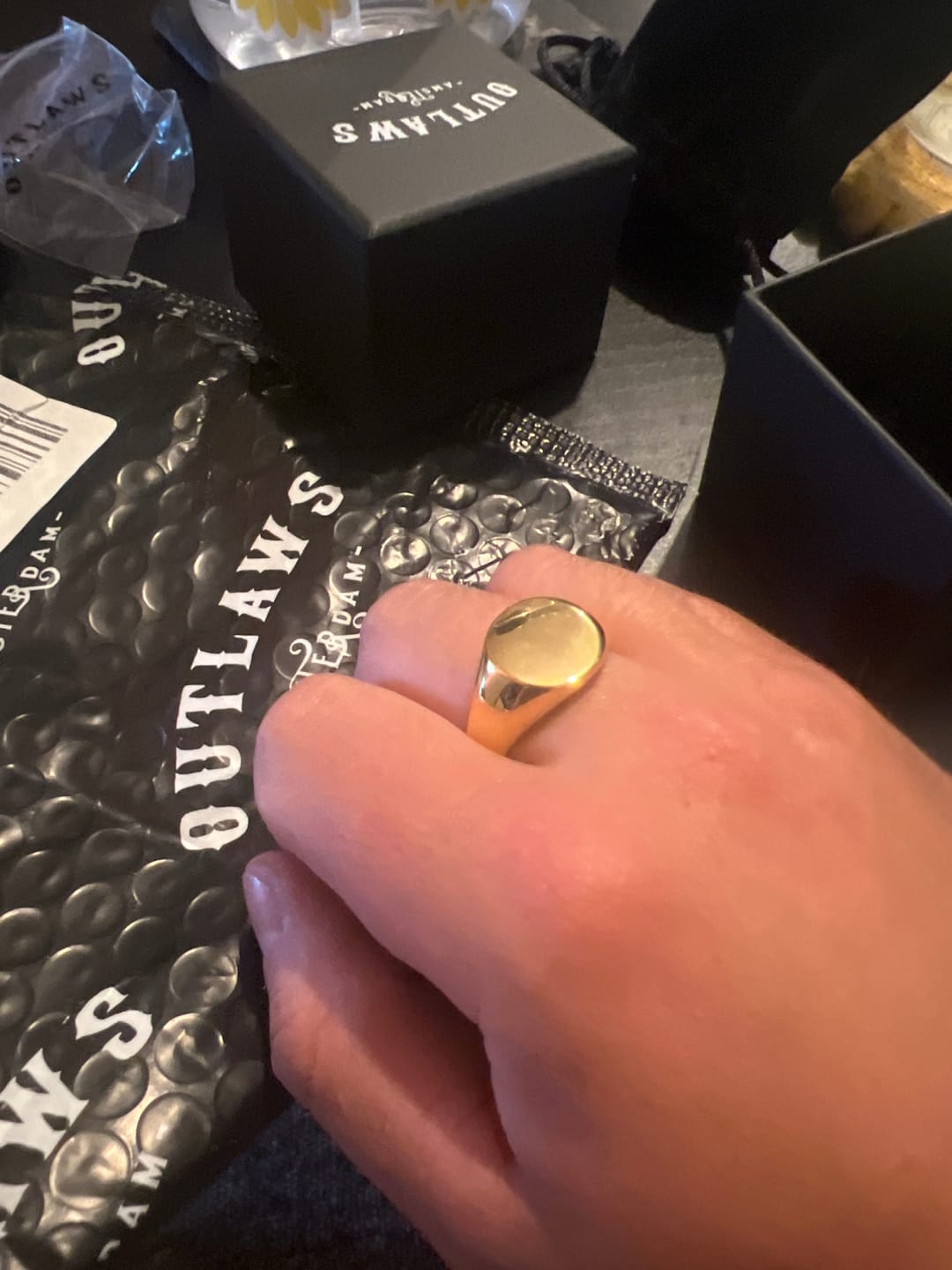 Customer photo review of ROUND. - GOLD