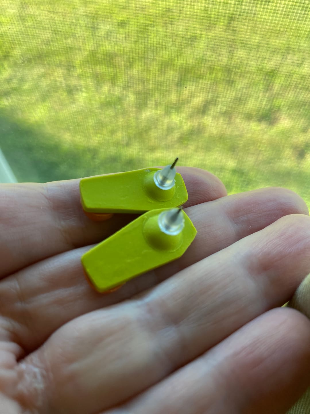 Customer photo review of Earring Post Embedder Kit