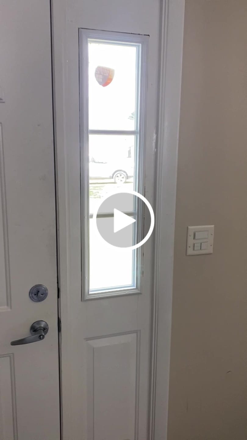 Customer video review of Clear 3 Lite Glass and Frame Kit (Half Sidelite 10" x 38" Frame Size)