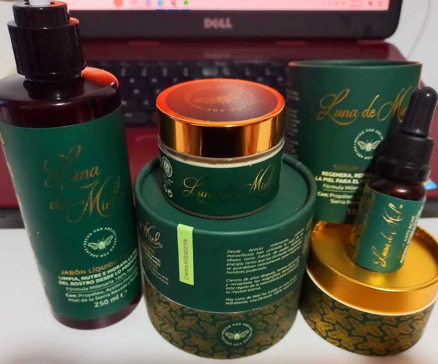 Customer photo review of Crema Facial Luna de Miel