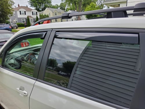 Customer photo review of Fit 2019-2025 Subaru Forester In-Channel Vent Window Visors Rain Sun Wind Guards Shade Deflectors
