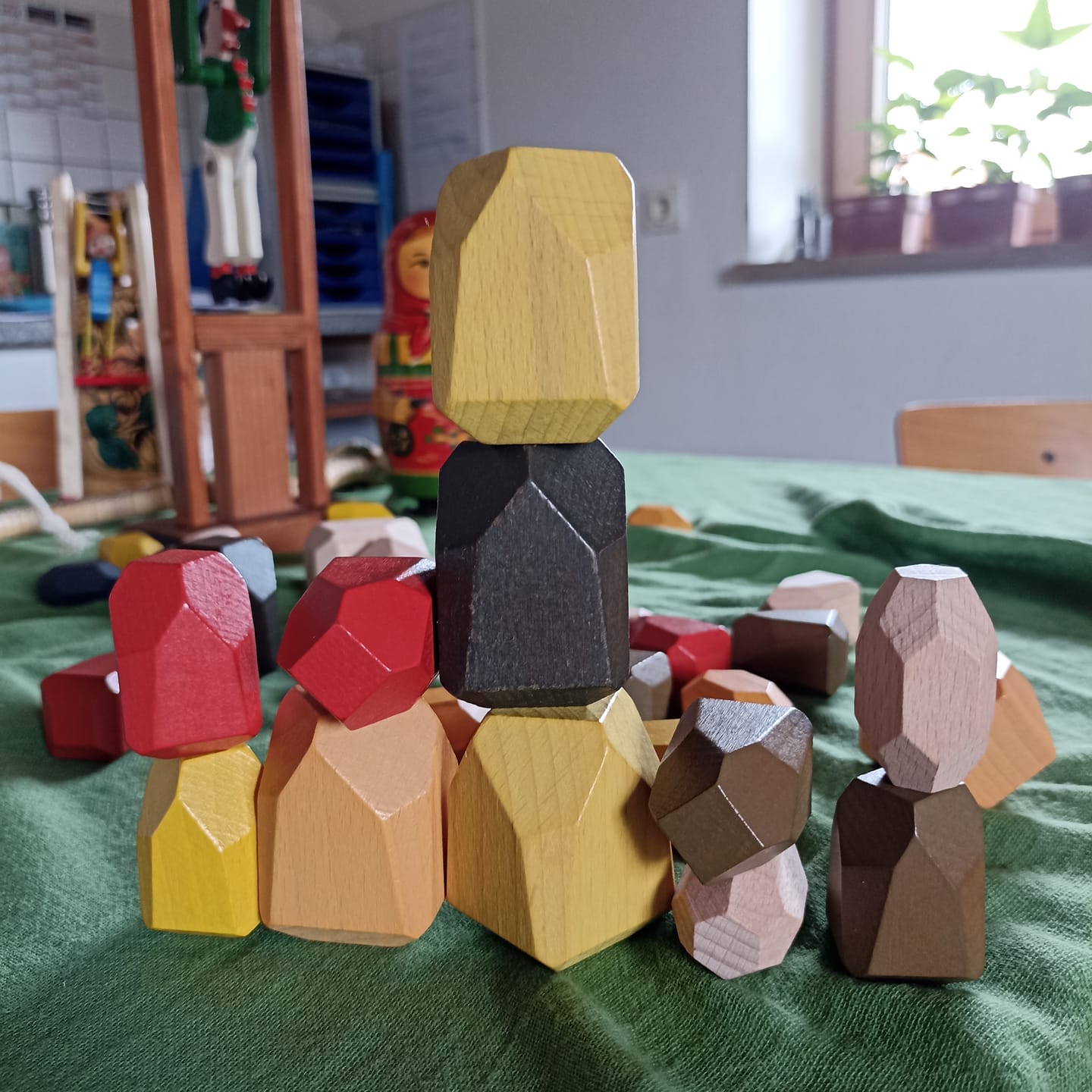 Customer photo review of Holzdiamanten "Wald" – 36 handgefertigte Steine