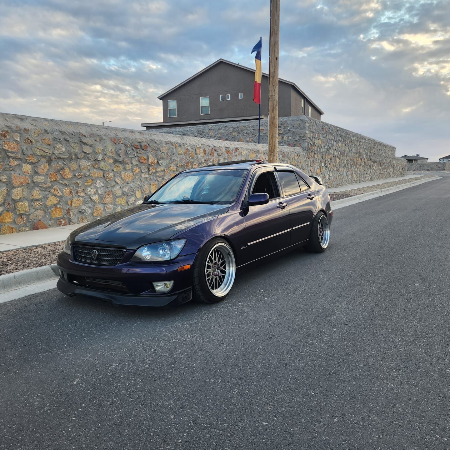 Customer photo review of Glossy Metallic Midnight Purple Vinyl Wrap