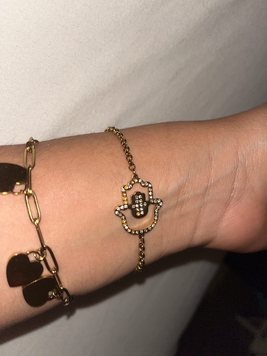 Customer photo review of Bracelet Main de Fatma avec Cristal