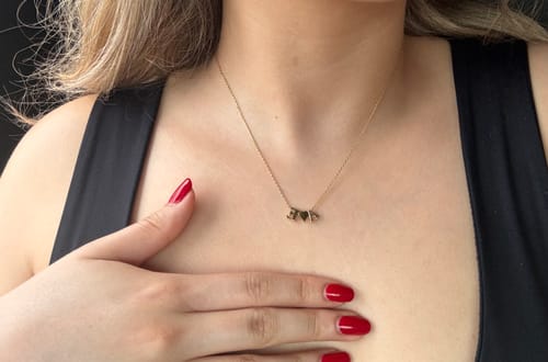 Customer photo review of Herz Duo Buchstabenkette