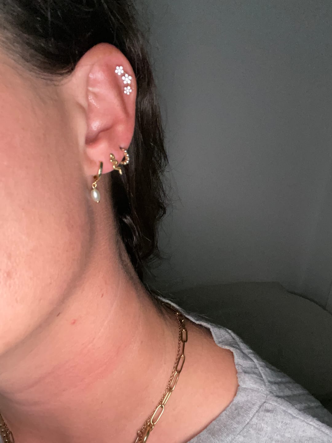 Customer photo review of Flowerish Piercing | Titan