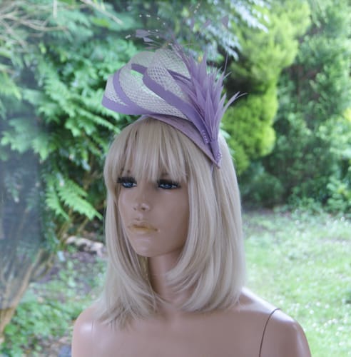 Customer photo review of Sinamay Tear Fascinator Base 8 x 16cm HB016
