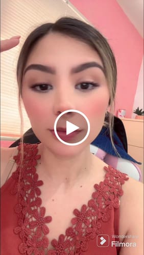 Customer video review of Suero para pestañas y cejas