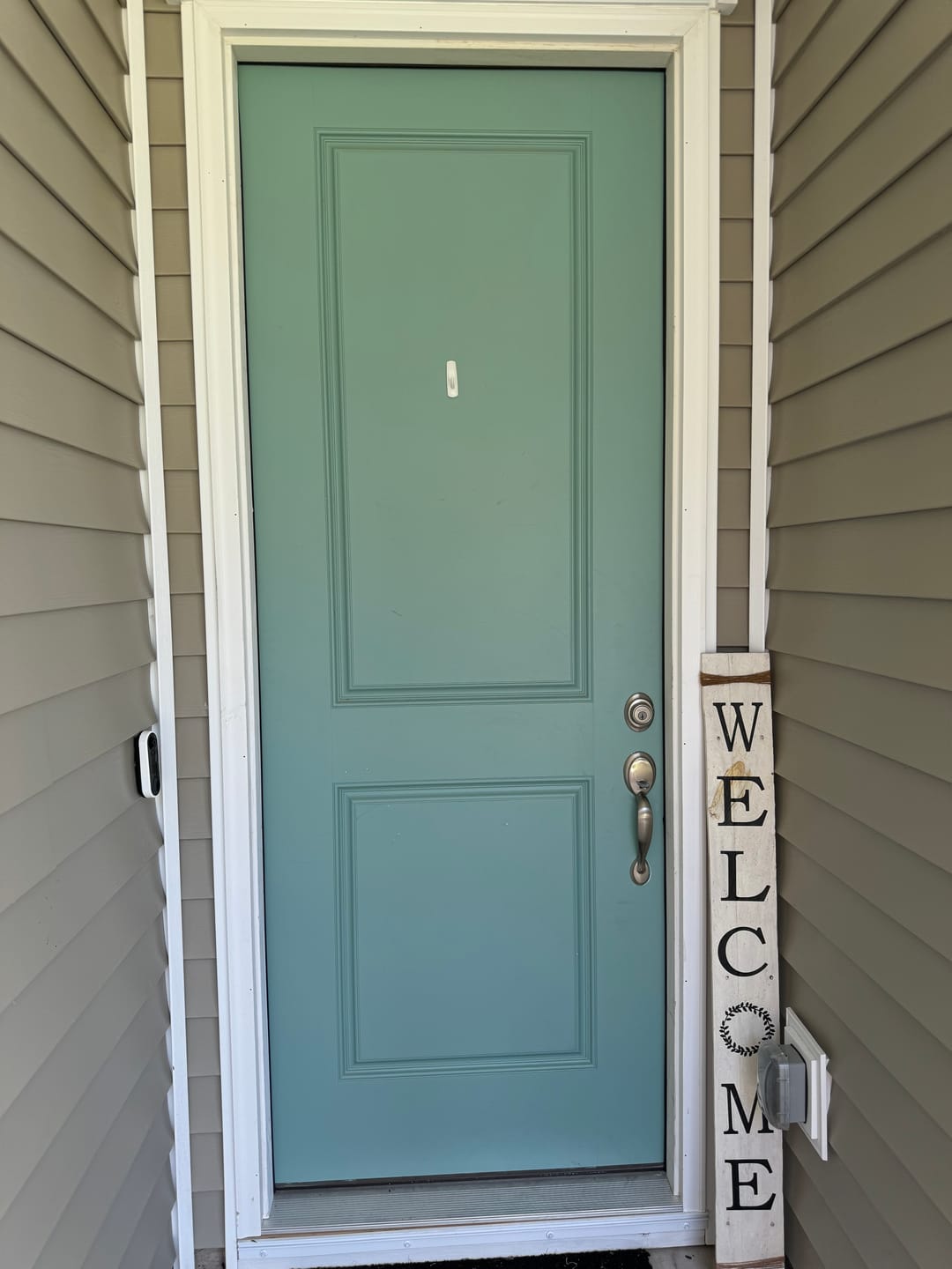 Customer photo review of Clear 4 Lite Glass and Frame Kit (3/4 Lite 24" x 50" Frame Size)