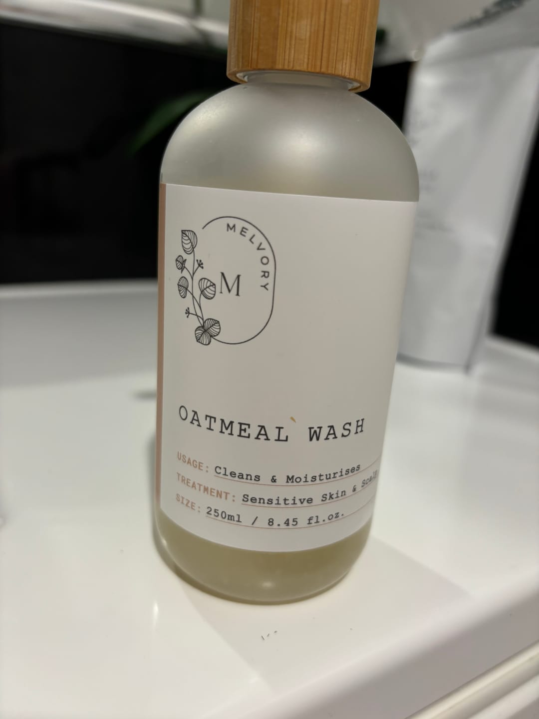 Customer photo review of Oatmeal Moisturising Wash