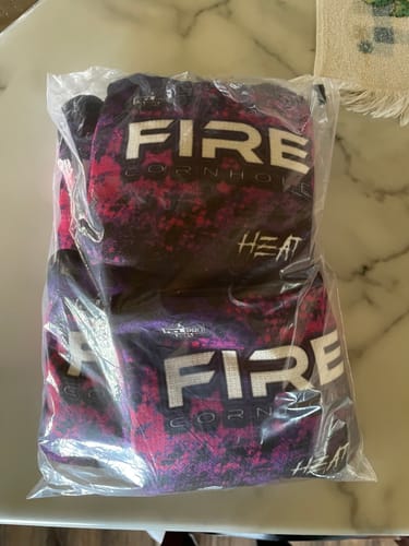 Customer photo review of 2024 Fire Heat Cornhole Bags - Set of 4