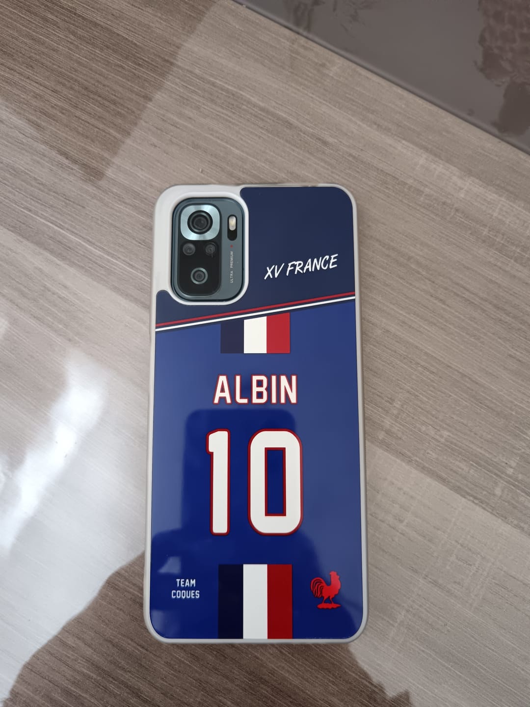 Customer photo review of Coque rugby XV FRANCE RUGBY personnalisable - TEAMCOQUES