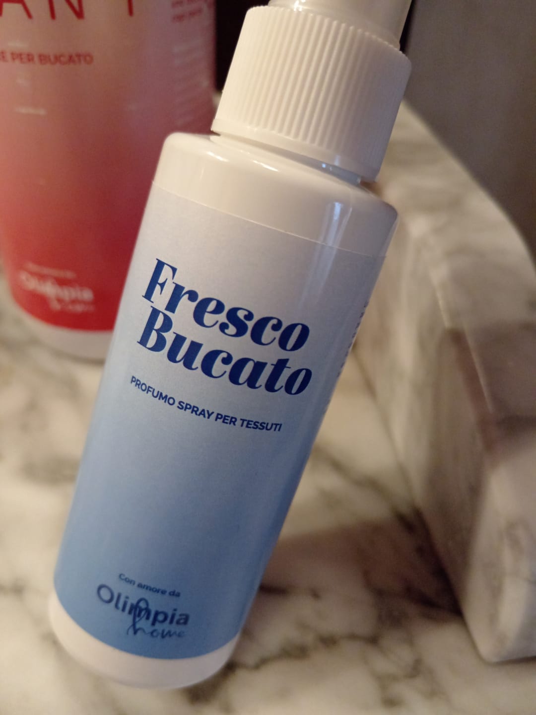 Customer photo review of Profumo spray per tessuti Fresco Bucato ml.100