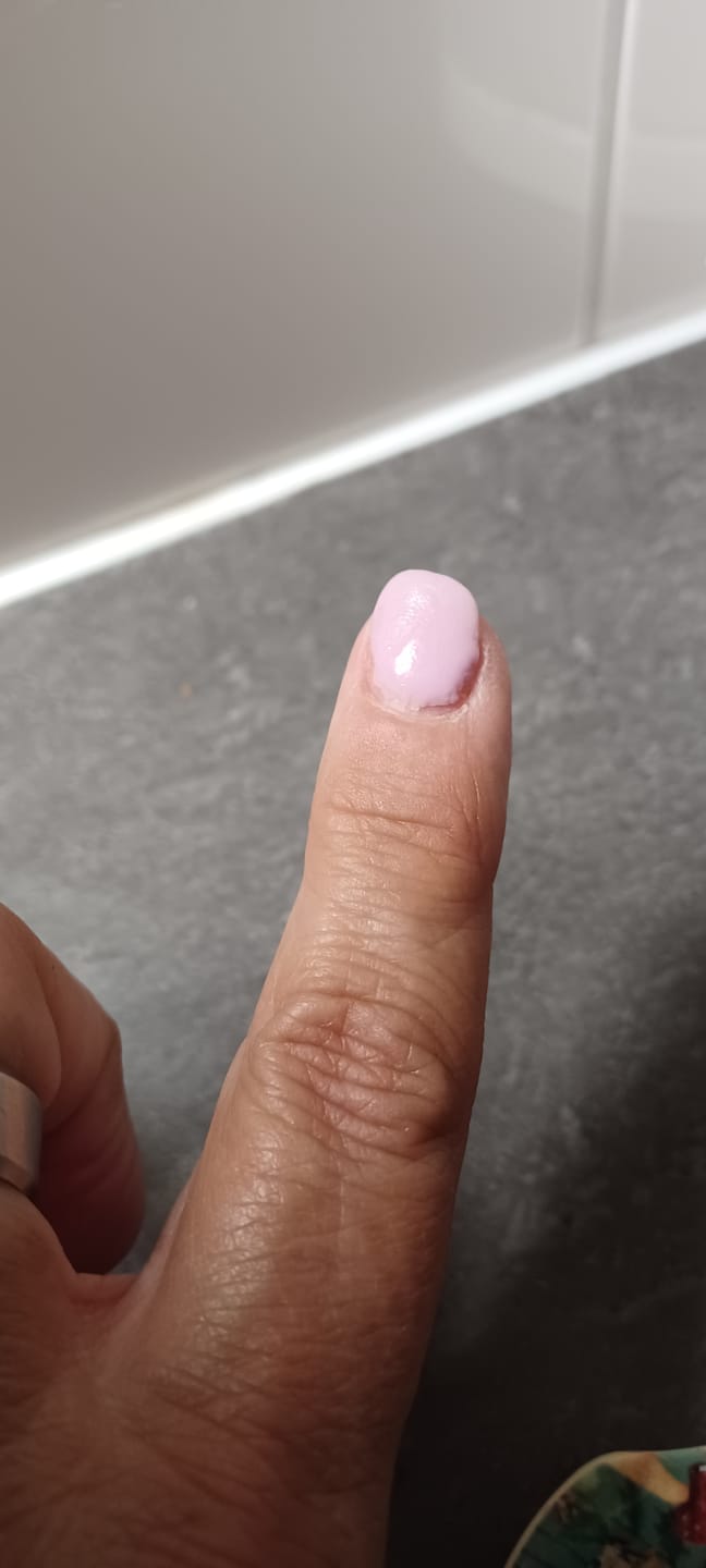 Customer photo review of Soft Lila Dipping Powder