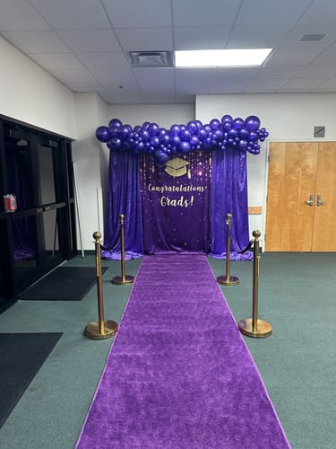 Customer photo review of Graduation Party Decorations Backdrop