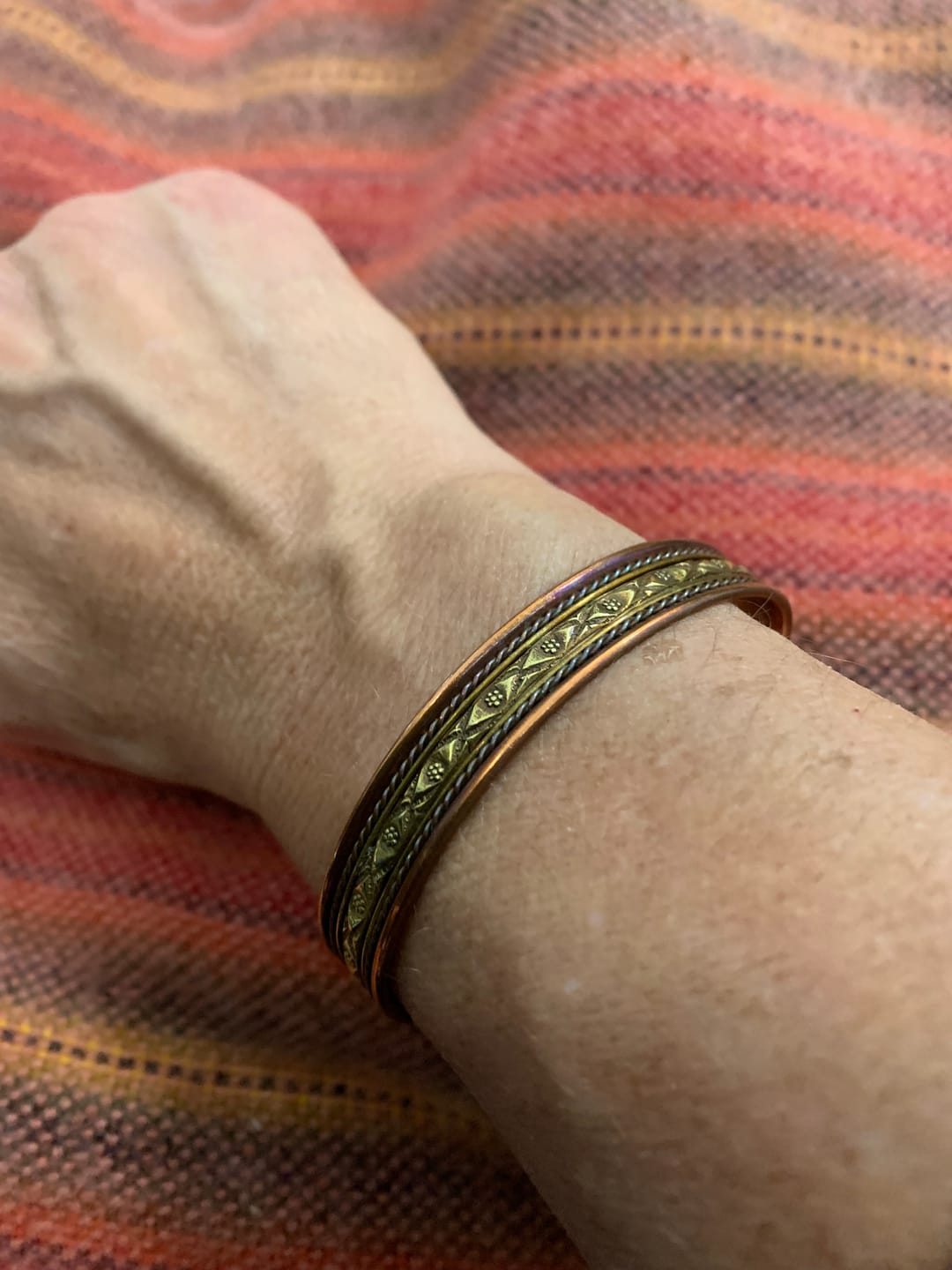 Customer photo review of Aura / Magnetic / Copper Bracelet