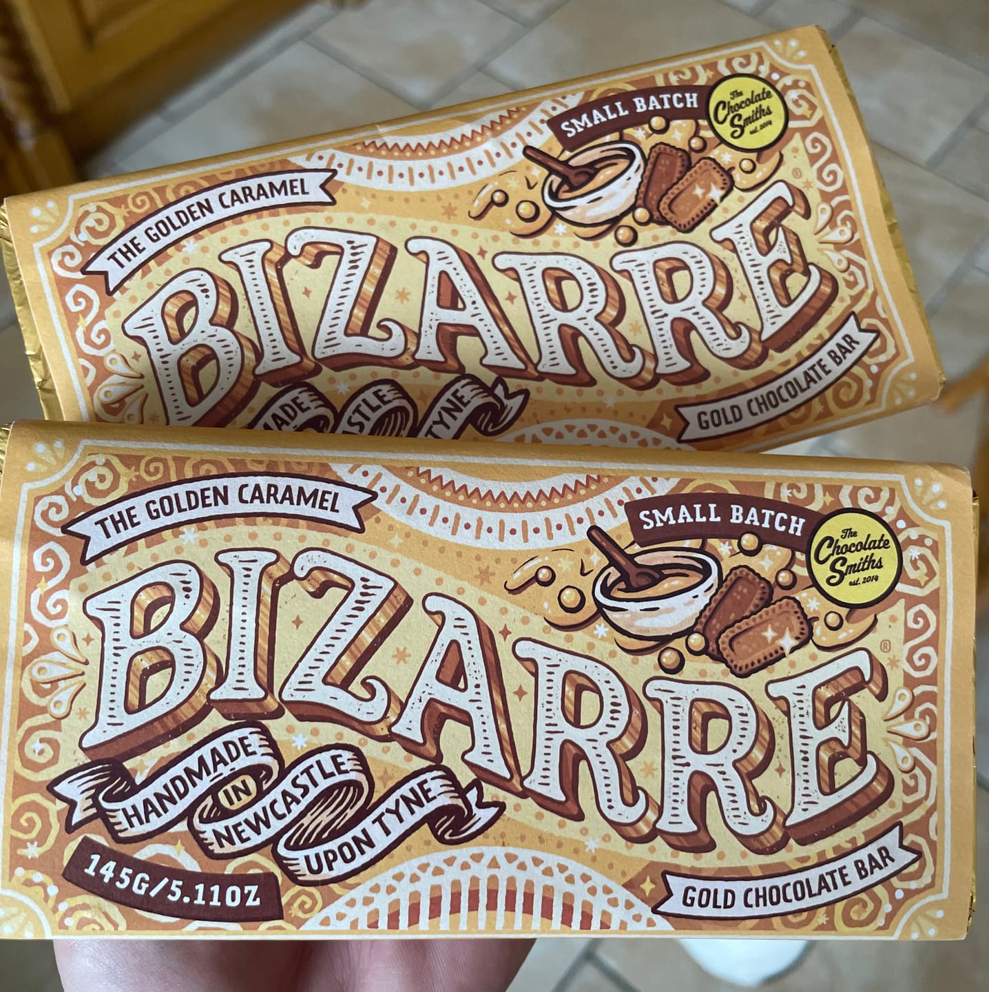 Customer photo review of The Golden Caramel Bizarre Bar