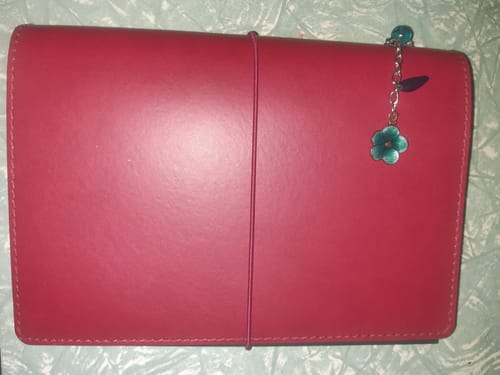 Customer photo review of Refillable Notebook Folio - Salty Plum