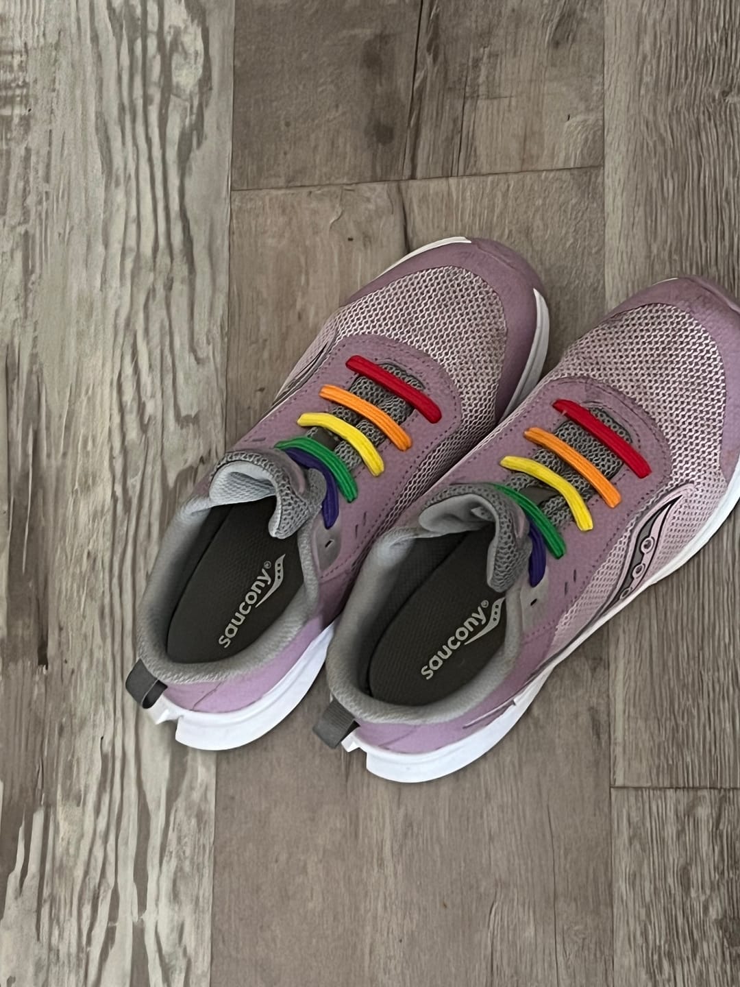 Customer photo review of uLace Kiddos - Rainbow