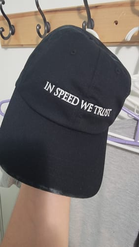 Customer photo review of Dad Hat "Cult Member" Black