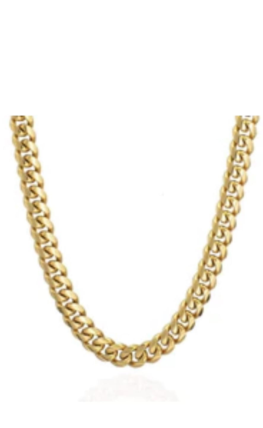Customer photo review of 20mm Cuban Iced Clasp Chain - Gold