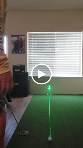 Customer video review of PuttAIM Laser Training Aid