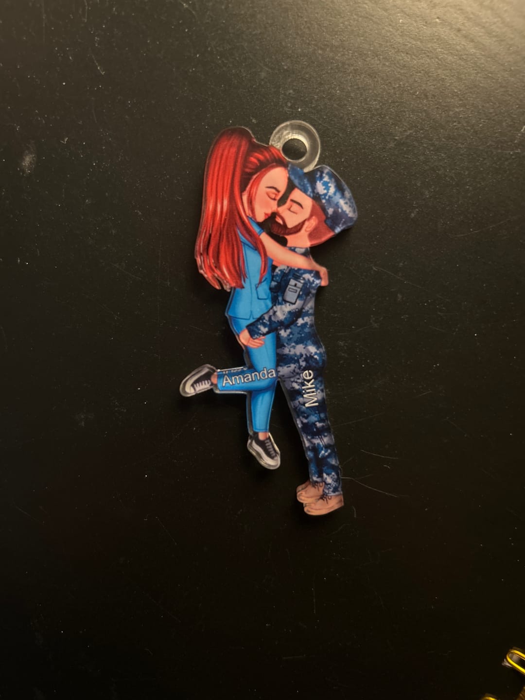 Customer photo review of Personalized Ornament, Couple Portrait, Firefighter, Nurse, Police Officer, Teacher, Gifts by Occupation