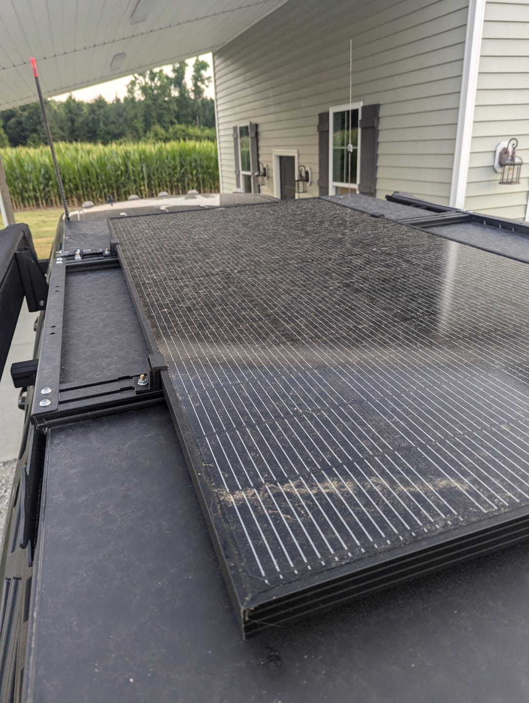 Customer photo review of MEGA 250 Watt Monocrystalline Solar Panel | Best 12V Panel for RVs and Off-Grid | 25-Year Output Warranty | UL Certified| Choose Color Silver or Black