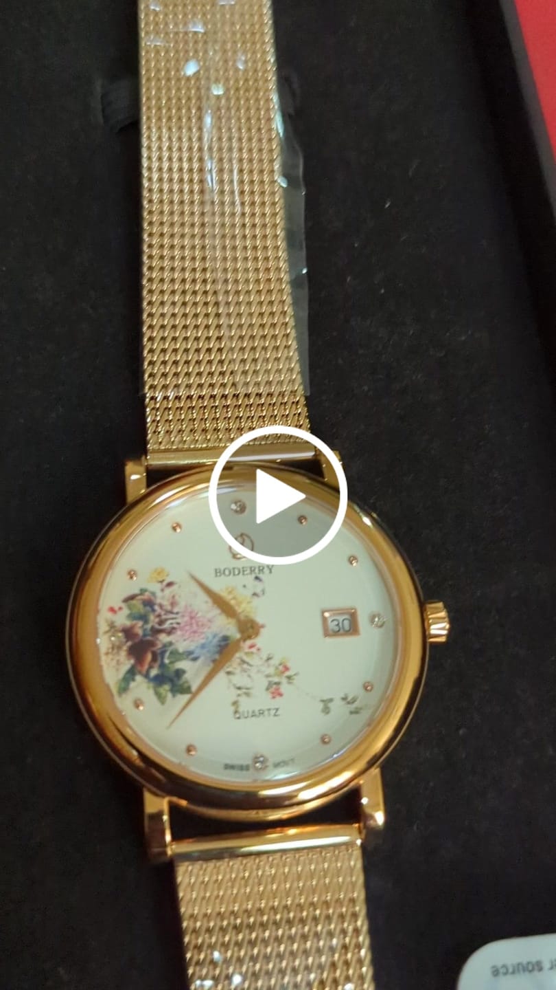Customer video review of FLOWER - Swiss Quartz Movement Watch | Rose Gold & Chrysanth