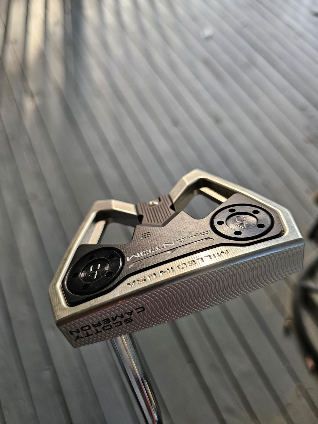 Customer photo review of Satin Black PVD Head Weights Compatible With Scotty Cameron Large Thread Putters