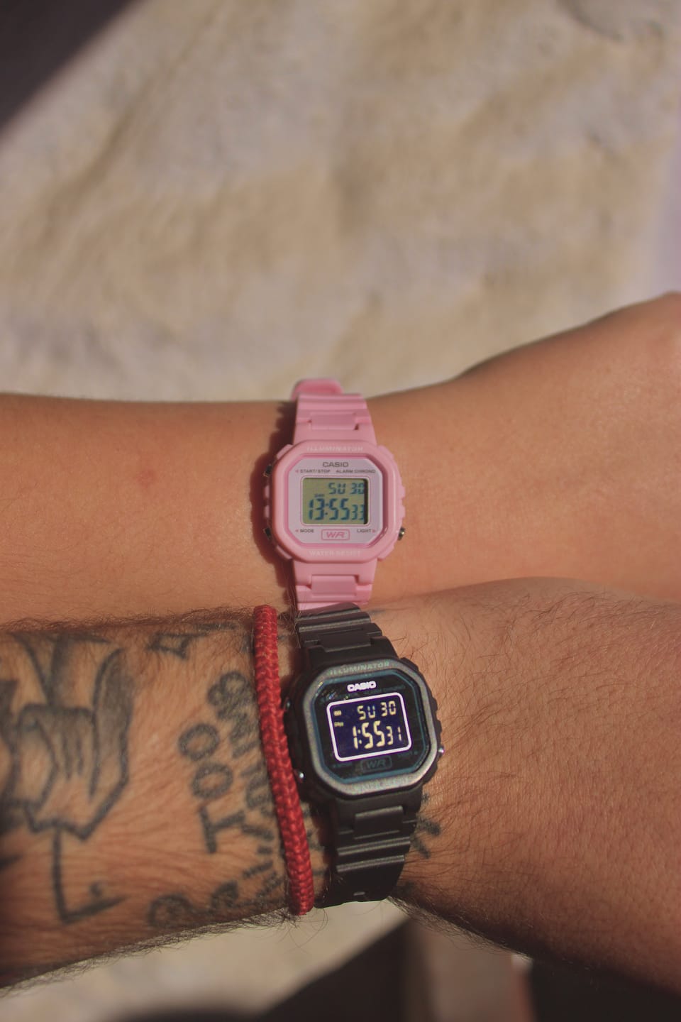 Customer photo review of Reloj Casio Vintage LA-20WH-4A1DF Rosado