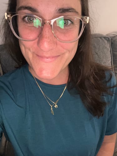 Customer photo review of Israel Map Necklace