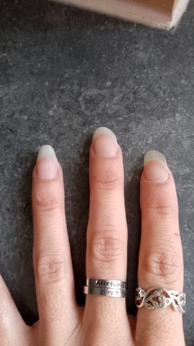 Customer photo review of Keep F♡cking Going Ring