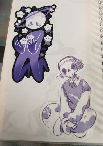 Customer photo review of Planet Person With Star Babies Sticker