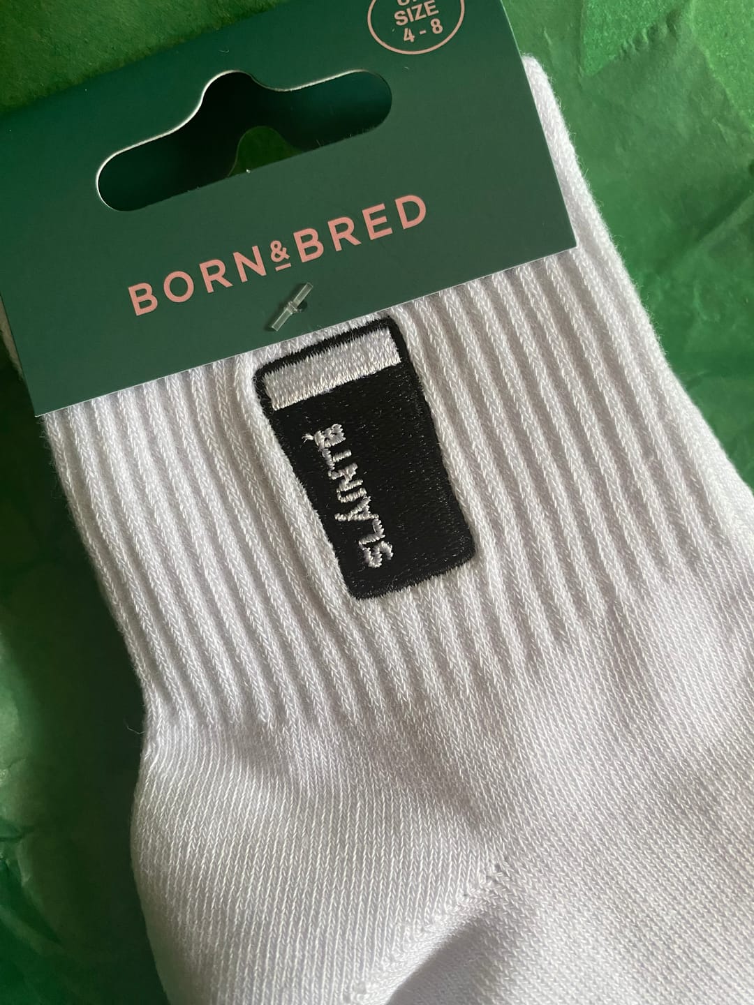 Customer photo review of Slainte Pint Ankle Socks