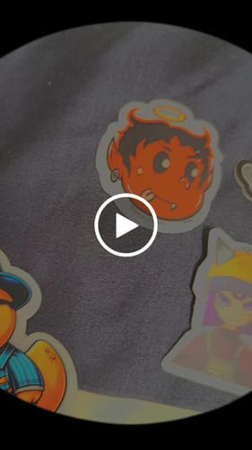 Customer video review of Stickers Laminados Mate