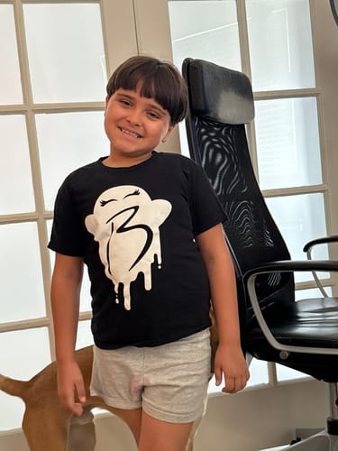 Customer photo review of Glow in the Dark T-Shirt