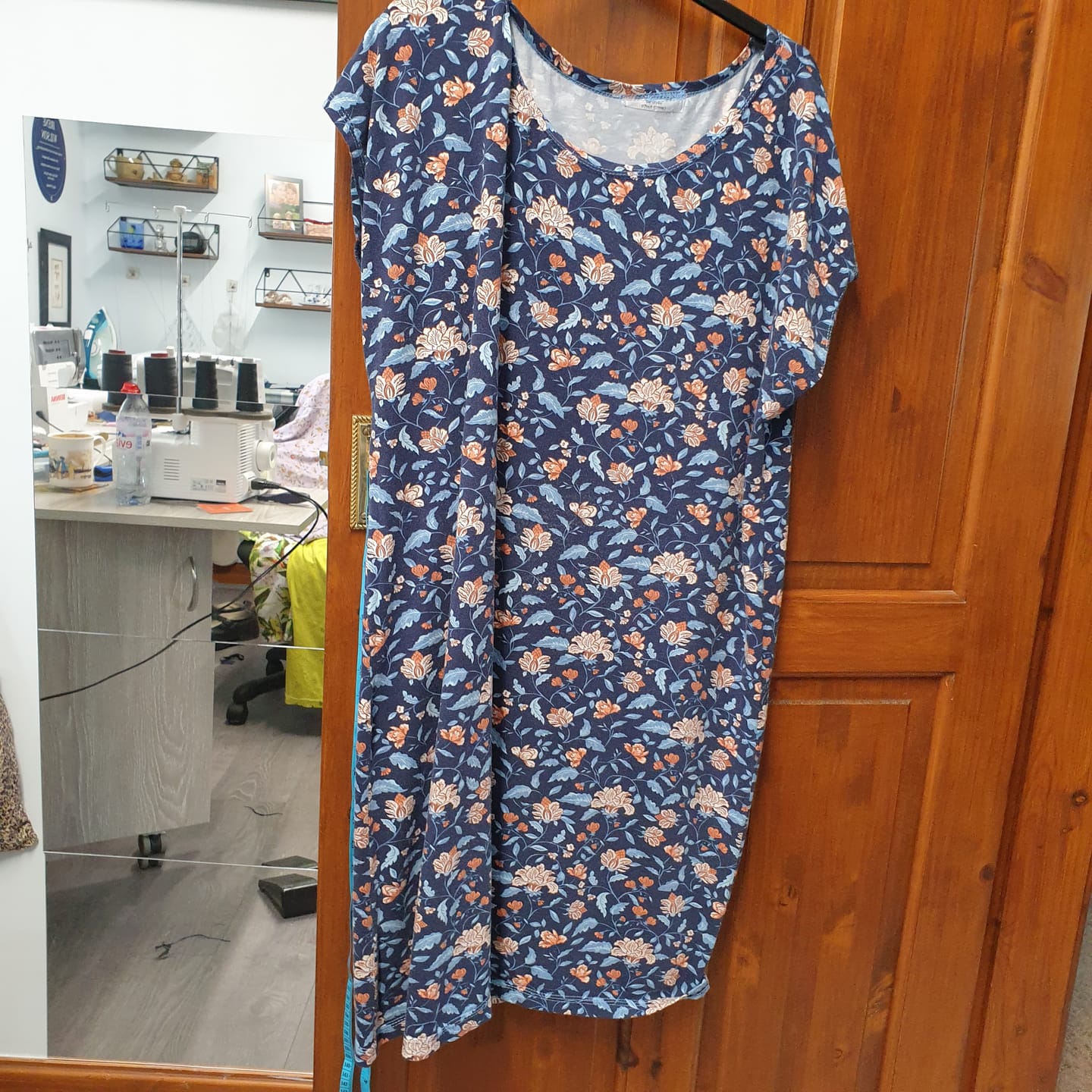 Customer photo review of Floral Bamboo Cotton Jersey Fabric