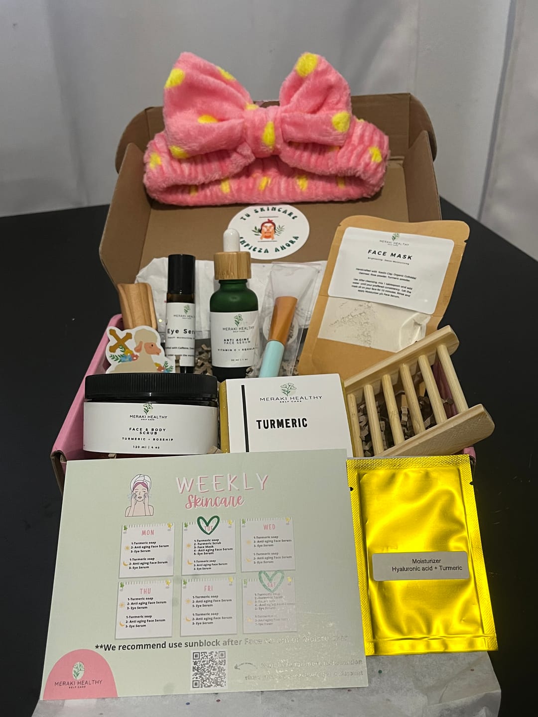 Customer photo review of Luxury Skincare Box