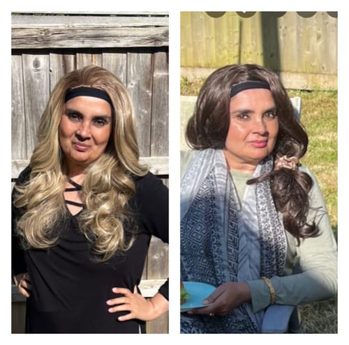 Customer photo review of The Headband Wig Perfect Wave