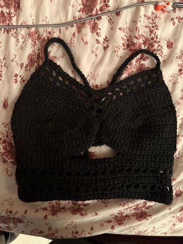 Customer photo review of River Dahlia Top Crochet Pattern