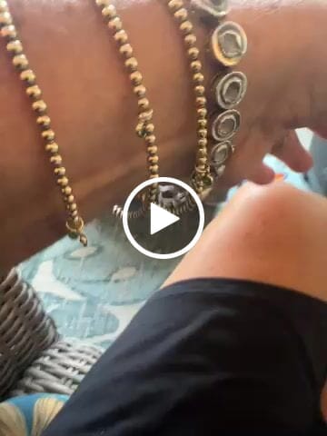 Customer video review of birthstone juno bracelet (3mm)