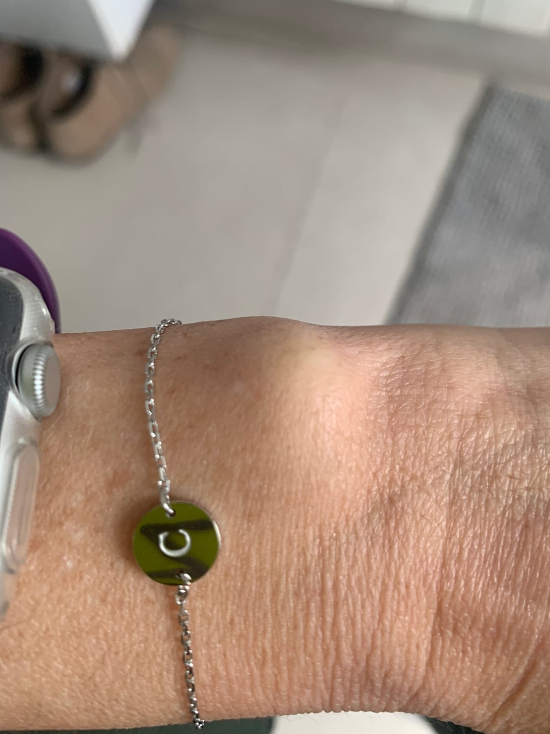 Customer photo review of Pulsera Inicial