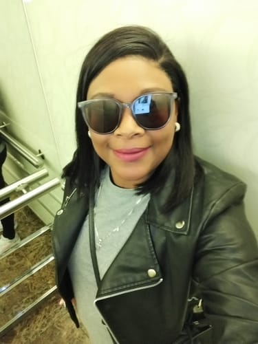 Customer photo review of Peruvian Lace front Wig Kourtney