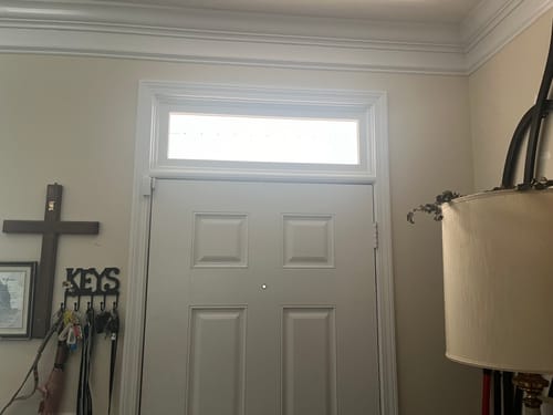 Customer photo review of Paisley - Mesh Stencil 12x18