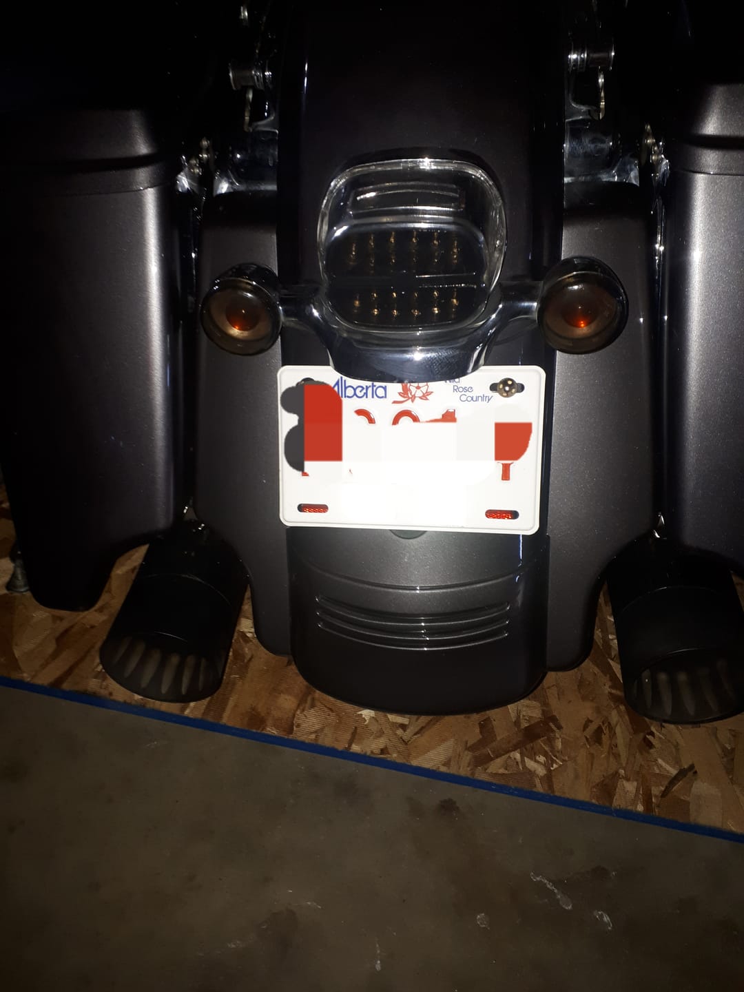 Customer photo review of Stretched Rear Fender Extension For 2014-2022 Harley Davidson Touring
