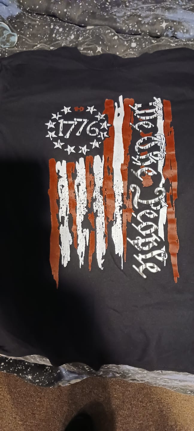 Customer photo review of We The People 1776 Flag T-Shirt