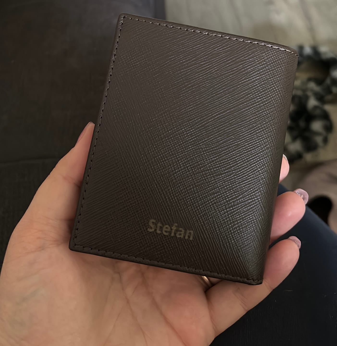 Customer photo review of Folder Boy bi-fold wallet
