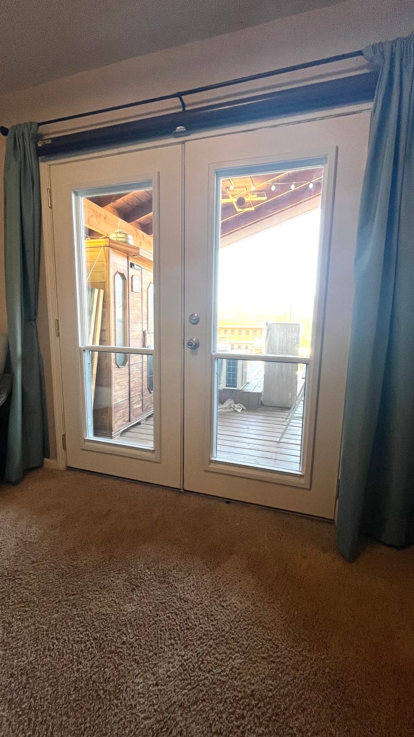 Customer photo review of Venting 1 Lite Glass and Frame Kit (Full Lite 24" x 66" Frame Size)