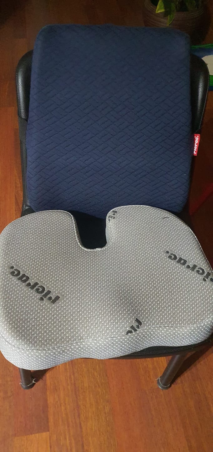 Customer photo review of Ruf- Full back Support Pillow